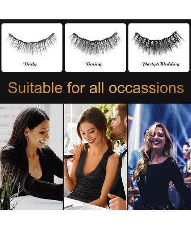Larbois Magnetic Eyelashes - 5 Pairs of Comfortable & Reusable False Lashes in Natural to Gorgeous Styles, No Glue Needed - Buy Online on GoSupps.com