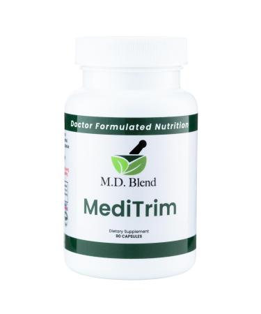 MediTrim Energy Supplements Metabolism Booster Supports Vitality Satiety & Physique Goals Smooth System Balance Green Coffee Bean Apple Cider Vinegar Hibiscus 90 Capsules (Pack of 1) 90 Count (Pack of 1)