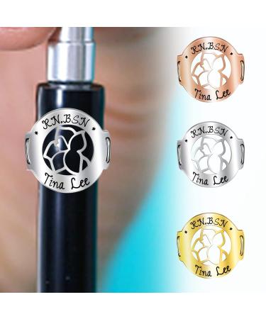 Personalized Stethoscope Name Tag with Custom Engraving for Nurses and Medical Professionals - Birthflower Charm - Ideal Gift for Nurses Week - Buy Online on GoSupps.com