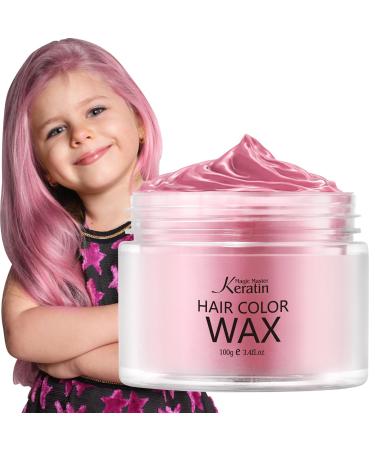 Hair color wax magic master keratin temporary hairstyle instant colored tone for men and women party festival cosplay (marshmallow pink) - Buy Online on GoSupps.com