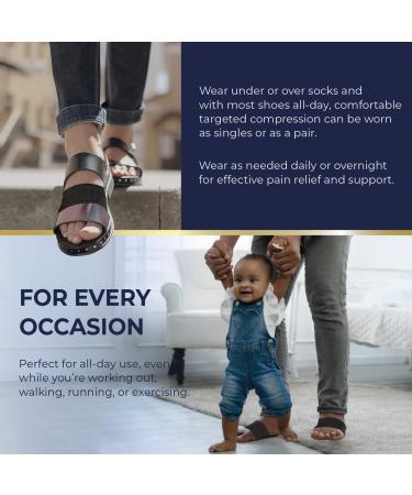 Arch Support Bands 1Pair Pack - Unisex Orthotic Compression for Foot - Copper Infused Arch Support for Plantar Fasciitis - ZAHA - Buy Online on GoSupps.com