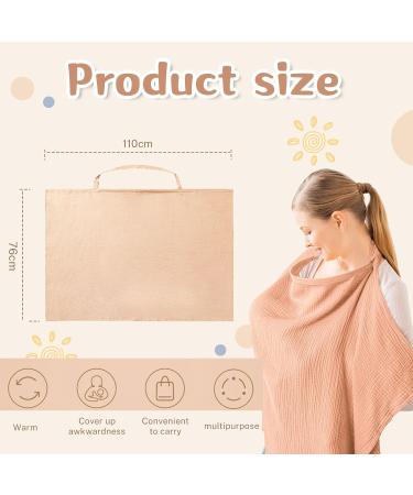 Goiern Breastfeeding Towel - Soft Musselin Nursing Cover for Babies | Breathable & Stylish Nursing Care in Rosa - Buy Online on GoSupps.com