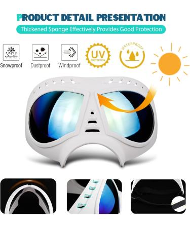 Petcute Dog Sunglasses - UV Protection & Adjustable Strap for Large & Medium Dogs | Outdoor Pet Accessories - Buy Online on GoSupps.com