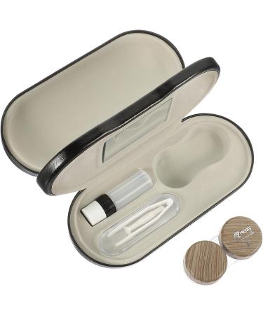 Zerodeko 2-in-1 Glasses Case | Double Layer Storage with Mirror Tweezers & Applicator | Portable Eyewear Organizer - Buy Online on GoSupps.com