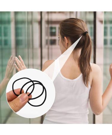 100pcs Black Elastic Hair Bands Small Elastic Hair Bobbles For Women 2mm Thin Hair Tie for Kids Soft Hair Bands withou Metal Elastic Ponytail Holder Gentle Elastics Hair Ties - Buy Online on GoSupps.com