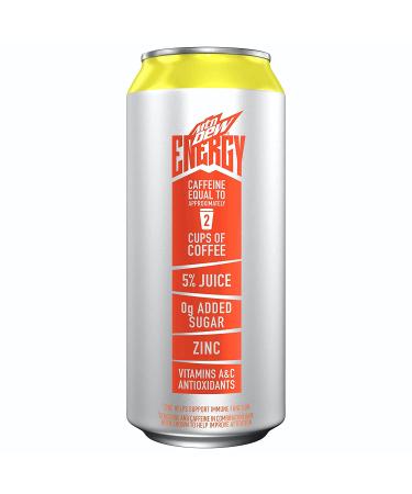 MTN DEW ENERGY Orange Breeze 16oz Cans (12 Pack) | Zero Added Sugar, 5% Juice, Immune Support, Mental Boost | Antioxidants A&C - Buy Online on GoSupps.com