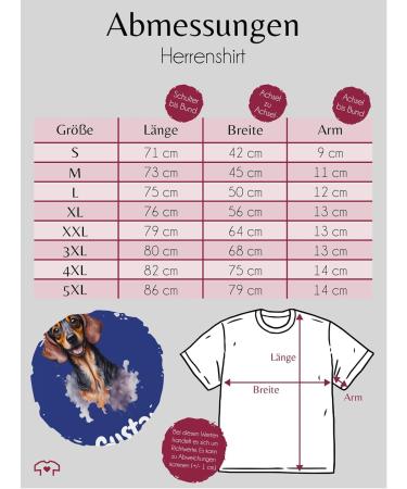 Personalized Dachshund T-Shirt for Dog Owners | Gift with Name - Shirtracer XL Royal Blue - Buy Online on GoSupps.com