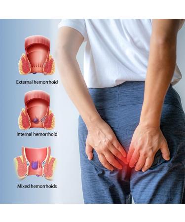 Brrnoo 3Pcs Hemorrhoid Relief Ointment - Herbal Cream for Safe Treatment of Anal Swelling & Itching - Buy Online on GoSupps.com