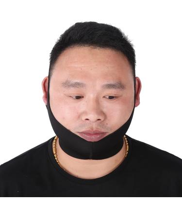 Chin Cheek Lift Up Belt Comfortable Black Adjustable Face Lift Bandage Breathable for Eliminating Double Chins - Buy Online on GoSupps.com