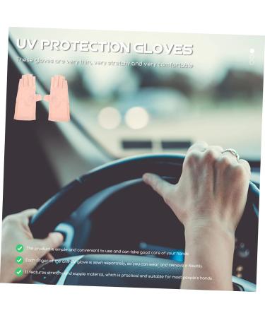 FRCOLOR 5 Pairs Sun Protection Half Finger Gloves Mittens UV Prevention Gloves Skin Protective Gloves Anti-uv Gloves Nail Art Gloves Salon Supply Protector Nylon Miss Manicure - Buy Online on GoSupps.com