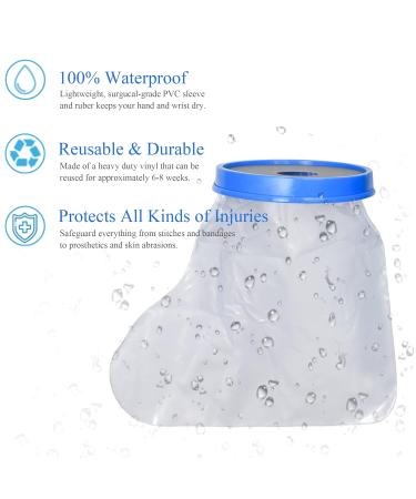 EVERCRYO Waterproof Adult Foot Cast Cover - Reusable Protector for Broken Foot Ankle - Watertight Shower Bath Protection - Buy Online on GoSupps.com