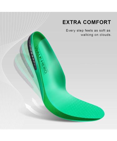 Shock Absorption Arch Support Work Insoles for Women 6-11 - Relieve Foot Pain and Muscle Fatigue - All Day Standing Cushioning Inserts (1 Pair) - Buy Online on GoSupps.com