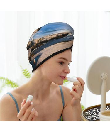 Buy Lighthouse Microfiber Hair Towel - Soft Super Absorbent Quick Dry Cap for Long Curly & Thick Hair | Coral Velvet Hair Wrap for Women - Buy Online on GoSupps.com
