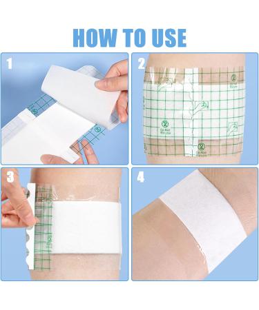 Incision Island Dressing Section Adhesive Island Wound Dressings Pads Waterproof Bandage Gauze Absorbent Patche-6PCS - Buy Online on GoSupps.com