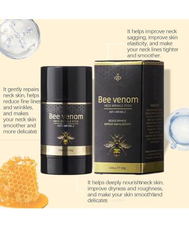  JIAOY Set of 4 Bee Venom Neck Firming Pencils - Firms and Lifts Sagging Skin - Bee Venom Wrinkle Elimination Cream - Anti-Aging Moisturizing Cream - Hydrating Lifting - Buy Online on GoSupps.com