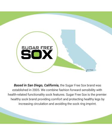 Sugar Free Sox Men's Diabetic Socks - Seamless Toe, Ankle Length for Health & Comfort - Buy Online on GoSupps.com