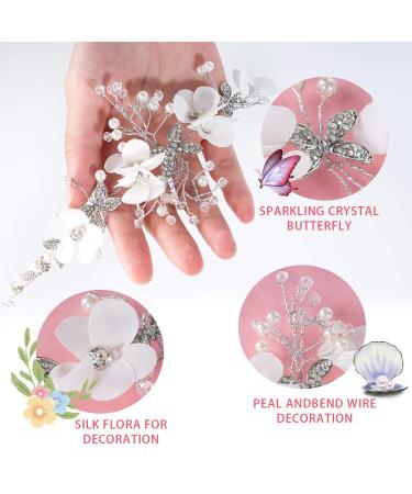 Locisne Silver Flower Girl Headband - Princess Wedding Hair Accessories - Buy Online on GoSupps.com