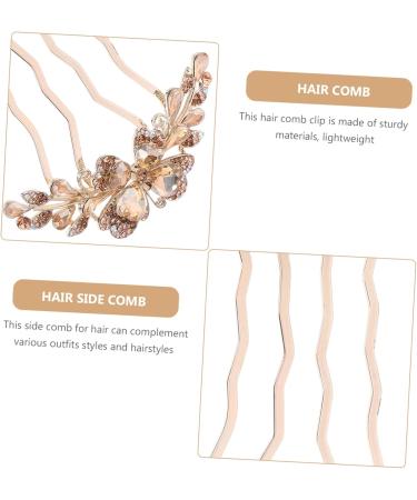 minkissy Hair Comb Hair Accessories for Girls Rhinestone Hair Clips Rhinestone Side Comb Hair Side Comb Girl Hair Accessories Hair Accessories for Women Metal Rhinestones Hair Piece Mother - Buy Online on GoSupps.com