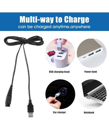 1.5M USB Charger Cable for Shaver | Compatible with Hatteker RFC & RSCX Series | Portable & Durable Beard Trimmer Chargers - Buy Online on GoSupps.com