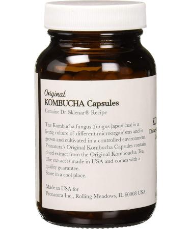 Pronatura Kombucha Capsules 580 mg - 90 Count | Boost Gut Health & Wellness - Buy Online on GoSupps.com