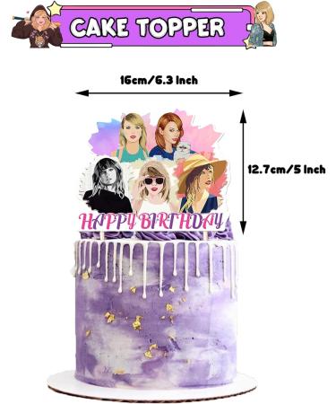 13Pcs Music Singer Cupcake Toppers - Pop Music Singer Merchandise Happy Birthday Theme Decoration Supplies Set Music Album Inspired Merch Best Fans Gifts for Boy and Girl's Birthday Party Decor - Buy Online on GoSupps.com