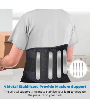 Buy Heating Magnetic Therapy Back Brace Support Belt for Sciatica & Herniated Disc Relief - XXL for Men & Women | Comfort & Pain Relief - Buy Online on GoSupps.com