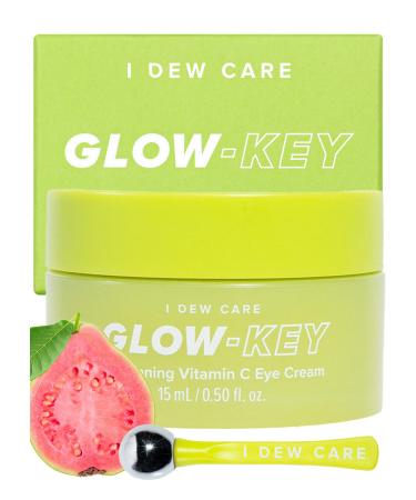 I Dew Care Eye Cream with Applicator - Glow-Key | Vitamin C, and Niacinamide for Dark Circles and Puffiness, 0.50 Fl Oz