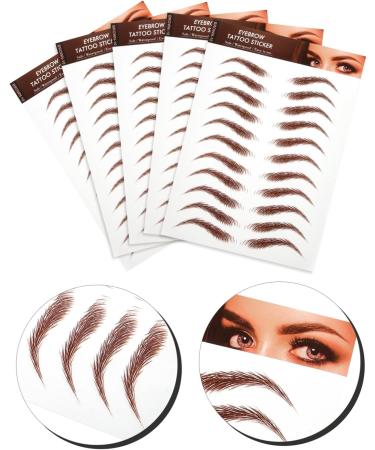  ADOCARN 5 Sheets Eyebrow Stickers Authentic Eyebrow Care Shaping Eyebrow Waltz Eyebrow Stickers Eyebrow Transfers Stickers Waltz Eyebrows Simulation Eyebrow Brown - Buy Online on GoSupps.com