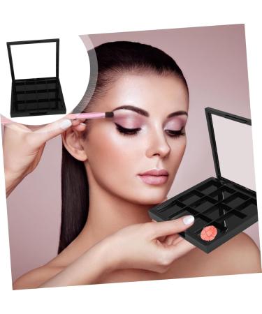 OHPHCALL 1pc 12 Empty Eye Shadow Pallet Empty Eye Shadow Case Makeup Palettes Loose Powder Organizer Black - Buy Online on GoSupps.com