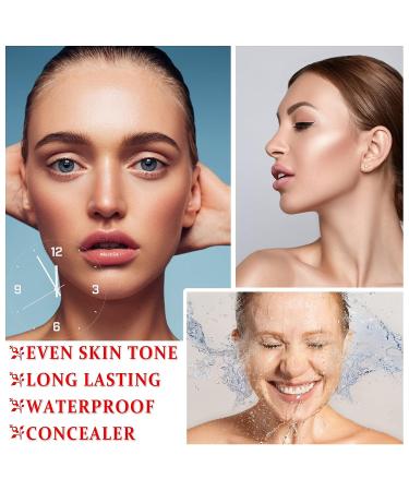 Color Changing Full Coverage Foundation | All-Day Moisturizing with Wrinkle & Blemish Coverage | Brightens Skin Tone | Liquid Base Makeup for Women & Girls - Buy Online on GoSupps.com