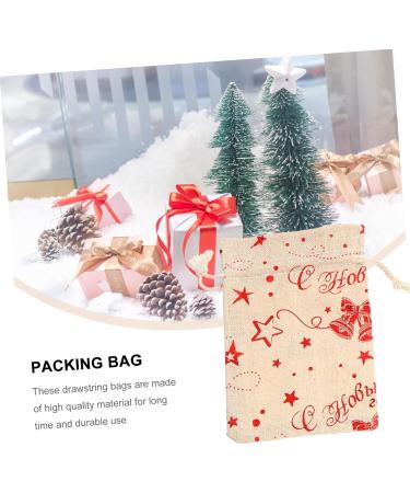 LALAFINA 24pcs Storage Bag Xmas Ing Adorable Bags Christmas Pouch Linen Candy Draw Convenient - Buy Online on GoSupps.com