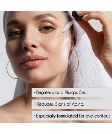 Buy Hyaluronic Acid Serum with Vitamin C - Hydrating Brightening Anti-Aging Formula for Glowing Skin | 0.75 oz - Buy Online on GoSupps.com