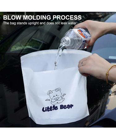 Garbage Bag for Car Adhesive Waterproof Leakproof Garbage Bag | Bear Pattern Trash Bag for Kitchen Bedroom Stand-up Vomit Bag for Camping Travel Azsul - Buy Online on GoSupps.com