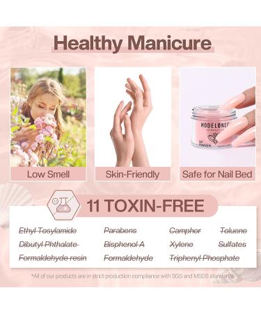 Modelones Dip Powder Nail Set - 8 Nude Colors for DIY Manicure & French Nail Art, No Nail Lamp Needed - Buy Online on GoSupps.com