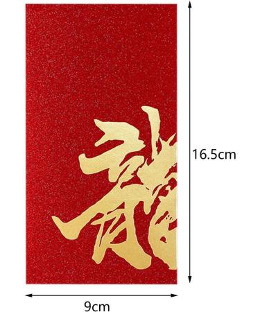 Folpus 6X Chinese Lunar New Year Red Envelopes Red Pockets Present Best Wishes Hong Bao for Graduation Spring Festival Birthday Style A - Buy Online on GoSupps.com