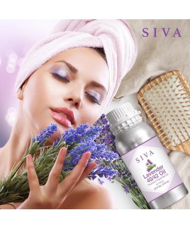 Siva Lavender Essential Oil 40/42 - 100% Natural 16 Fl Oz for Aromatherapy Skin Care Hair Care and Candle Making - Buy Online on GoSupps.com