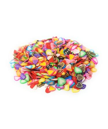 1000 Pieces Mini Accessories for Slime Crafts Nail Art and Face Decoration Heart