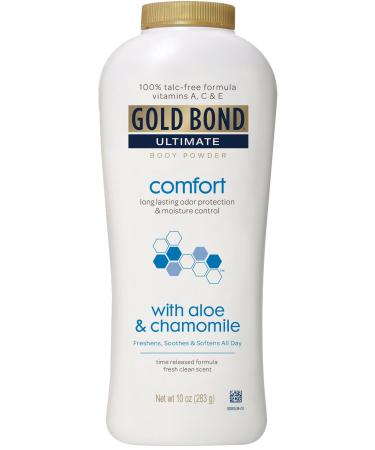 Gold Bond Ultimate Comfort Body Powder, Aloe & Chamomile 10 Ounce (Pack of 4)