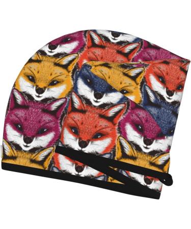 Hair Towel Wrap - Quick Drying Hair Turban with Button | Fox Face Design - Perfect for Fast Hair Drying - Buy Online on GoSupps.com