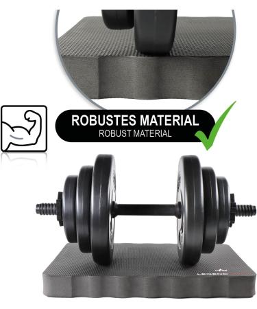 LEGENDWERK Premium EVA Foam Sports Pillow - Non-Slip Balancing Pillows for Yoga Pilates Meditation & Training - Black - Buy Online on GoSupps.com