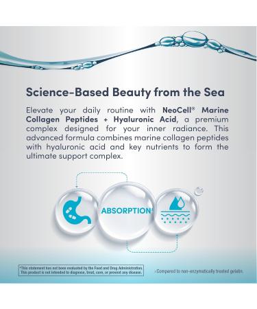 NeoCell Marine Collagen Peptides Capsules | 120 Pills | with Hyaluronic Acid | Plus Vitamin C | for Women and Men - Buy Online on GoSupps.com