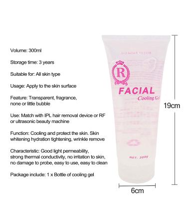 300ML Cooling Gel for Laser Hair Removal & RF Facial Machine - Women & Men - Buy Online on GoSupps.com
