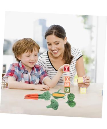 Zerodeko 8 Pcs Simulated Fruits and Vegetables Plastic Food Plant Assorted Color2x2pcs 8.5X2.7X1CMx2pcs - Buy Online on GoSupps.com