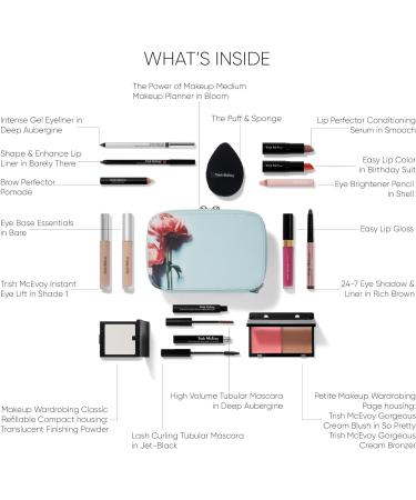 Trish McEvoy So Pretty Makeup Planner In Bloom Light to Medium 18 Piece Set Light to Medium Tones - Buy Online on GoSupps.com