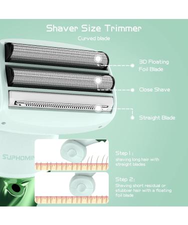 3-in-1 Electric Razor for Women - Rechargeable Bikini Trimmer & Body Groomer Wet/Dry IP7X Waterproof Shaver for Legs Face & Underarms - Buy Online on GoSupps.com