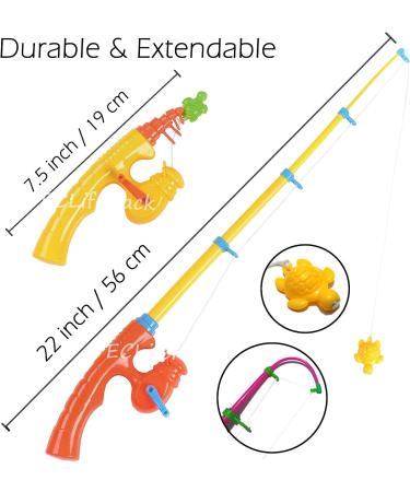 CozyBomB Magnetic Fishing Game Set for Kids - Bath Time Fun with Pole, Net, and Floating Fish - Educational Toy for Ocean Animal Learning - Great Christmas or Birthday Gift - Buy Online on GoSupps.com