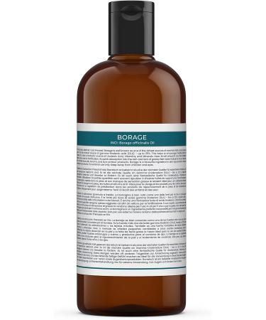Buy Mystic Moments Burage Carrier Oil 1L - Pure Natural Vegan Oil for Hair Face Nails Aromatherapy & Massage - GMO-Free - Buy Online on GoSupps.com