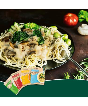  VEPROSA VEPROSA 8 x 50g Organic Powder Sauces | Vegan Protein Sauces with Over 30% Protein 2 x 50g Green Pesto Tomato Sauce Yellow Curry & Clear Sauce | Ingredients - Buy Online on GoSupps.com