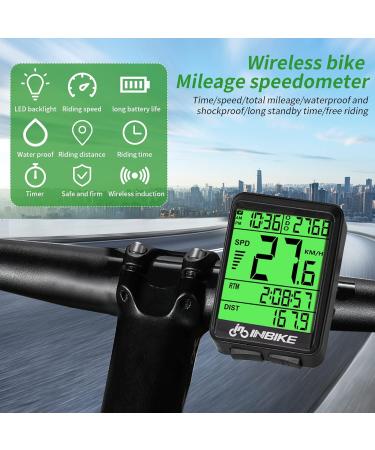 Buy Maozhbo Wireless Bicycle Computer - IPX7 Waterproof Tachometer with LCD Display | Multi-Function Cycling Mileage Tracker for Kids & Adults - Buy Online on GoSupps.com