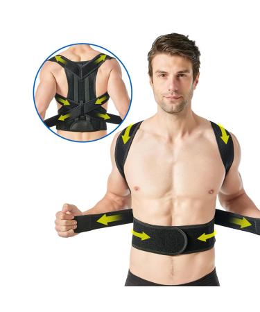 Back Posture Corrector Adjustable Upper Back Support Belt Shoulder Brace - Training Belts Back Support Straightener Posture Support Brace Soft Posture Corrector for Women Men Xl - Buy Online on GoSupps.com
